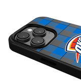 Oklahoma City Thunder Plaid MagSafe Compatible Phone Case for Apple iPhone