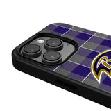 Baltimore Ravens Plaid MagSafe Compatible Phone Case for Apple iPhone