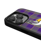 Minnesota Vikings Plaid MagSafe Compatible Phone Case for Apple iPhone