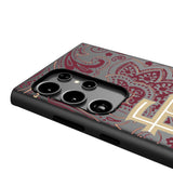 Florida State University Seminoles Athletic Wordmark Paisley MagSafe Compatible Phone Case for Samsung Galaxy