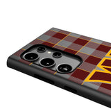 Washington Commanders Plaid MagSafe Compatible Phone Case for Samsung Galaxy