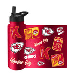 Kansas City Chiefs Quencher Bottle 34oz Stainless Steel Dreamweave