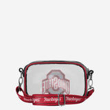 Ohio State Buckeyes Team Stripe Clear Crossbody Bag