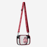 Ohio State Buckeyes Team Stripe Clear Crossbody Bag