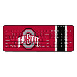 Ohio State University Buckeyes Stripe Wireless USB Keyboard