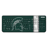Michigan State University Spartans Stripe Wireless USB Keyboard