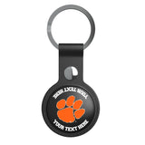 Clemson University Tigers Personalized Insignia Black Airtag Holder