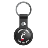 University of Cincinnati Bearcats Personalized Insignia Black Airtag Holder