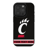 University of Cincinnati Bearcats Personalized Stripe Bump Phone Case for Apple iPhone