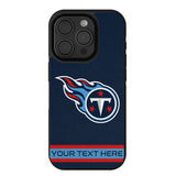 Tennessee Titans Personalized Stripe Bump Phone Case for Apple iPhone
