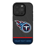 Tennessee Titans Personalized EndZone Plus Bump Phone Case for Apple iPhone