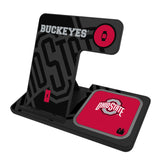 Ohio State University Buckeyes Monocolor Tilt 3 in 1 Charging Station