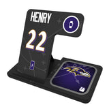 Derrick Henry Baltimore Ravens 22 Ready 3 in 1 Charging Station