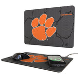 Clemson University Tigers Personalized Tilt 15-Watt Wireless Charger and Mouse Pad