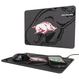 University of Arkansas Fayetteville Razorbacks Personalized Tilt 15-Watt Wireless Charger and Mouse Pad
