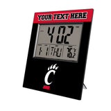 University of Cincinnati Bearcats Personalized Color Block Wall Clock