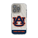 University of Auburn Tigers Personalized EndZone Plus Clear Phone Case for Apple iPhone