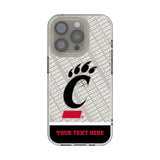 University of Cincinnati Bearcats Personalized EndZone Plus Clear Phone Case for Apple iPhone