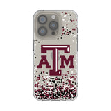 Texas A&M University Aggies Confetti Clear Phone Case for Apple iPhone