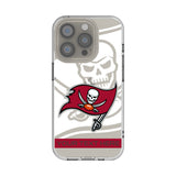 Tampa Bay Buccaneers Personalized Tilt Clear Phone Case for Apple iPhone