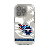 Tennessee Titans Personalized Tilt Clear Phone Case for Apple iPhone