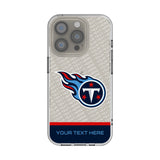 Tennessee Titans Personalized EndZone Plus Clear Phone Case for Apple iPhone