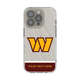 Washington Commanders Personalized EndZone Plus Clear Phone Case for Apple iPhone