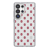 Ohio State University Buckeyes Fashion Pattern Clear Phone Case for Samsung Galaxy