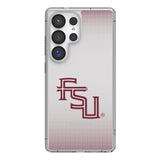 Florida State University Seminoles Athletic Wordmark Linen Clear Phone Case for Samsung Galaxy