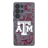 Texas A&M University Aggies Paisley Clear Phone Case for Samsung Galaxy