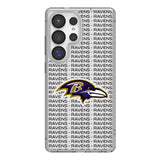 Baltimore Ravens Text Backdrop Clear Phone Case for Samsung Galaxy