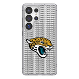 Jacksonville Jaguars Text Backdrop Clear Phone Case for Samsung Galaxy