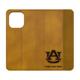 University of Auburn Tigers Personalized Burn Folio Phone Case for Apple iPhone