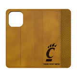 University of Cincinnati Bearcats Personalized Burn Folio Phone Case for Apple iPhone