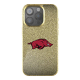 University of Arkansas Fayetteville Razorbacks Linen Bling Phone Case for Apple iPhone