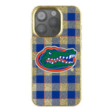 University of Florida Gators Plaid Bling Phone Case