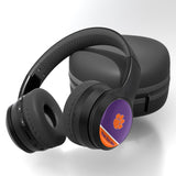 Clemson University Tigers Personalized Endzone Solid Wireless Over-Ear BT Headphones With Case