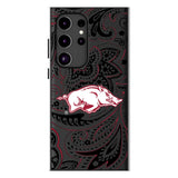 University of Arkansas Fayetteville Razorbacks Paisley MagSafe Compatible Phone Case for Samsung Galaxy