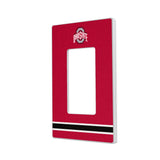 Ohio State University Buckeyes Stripe Hidden-Screw Light Switch Plate