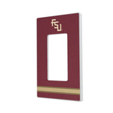 Florida State University Seminoles Athletic Wordmark Stripe Hidden-Screw Light Switch Plate