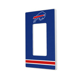 Buffalo Bills Stripe Hidden-Screw Light Switch Plate