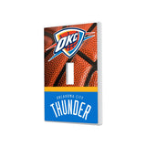 Oklahoma City Thunder Basketball Hidden-Screw Light Switch Plate