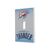 Oklahoma City Thunder Linen Hidden-Screw Light Switch Plate