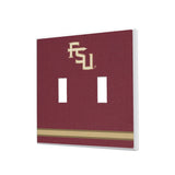 Florida State University Seminoles Athletic Wordmark Stripe Hidden-Screw Light Switch Plate