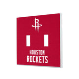 Houston Rockets Solid Hidden-Screw Light Switch Plate