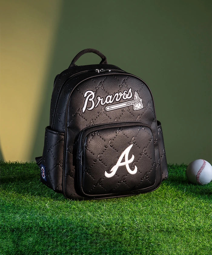 atlanta braves kids backpack MLB Team – SOK Sports with two side compartments Matein Travel Laptop Backpack Model:CV-30DLB Length_5' 10