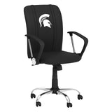 Curve Task Chair with Michigan State Spartans Primary Logo