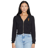 Arizona State ASU Waffle Knit Zip Up Hoodie