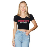 Ohio State OSU Buckeyes Black Babydoll Tee