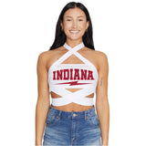 Indiana Hoosiers White Multi Way Bandeau Top